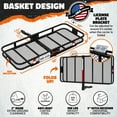 thumbnail image 3 of Mockins 60"x20"x6" Rear Hitch Cargo Carrier with 20 Cu. Ft. Orange Cargo Bag and Accessories, 3 of 11