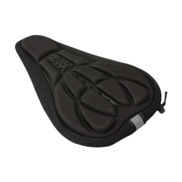 Cubo de asiento de bicicleta cubierta de bicicleta para bicicleta 3D simple práctica y perfecta bicicleta acolchada sillín cojín ciclismo bicicleta Negro