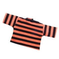 thumbnail image 2 of Ropa de Muñeca de Moda Tops de Camiseta a Rayas para 18 '' Ropa de de - Naranja Hugo Camisa a rayas de muñecas, 2 of 3