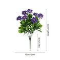 thumbnail image 2 of YardChic 1 Bundle Daisies Artificial Flowers for Outdoor,No Fade Fake Plastic Flowers Faux Plants for Decoration Hanging Planters Indoor Outside Garden Porch Window Box Home Wedding Farmhouse, Purple, 2 of 6