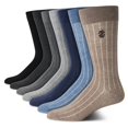 thumbnail image 1 of Calcetines de vestir IZOD, ligeros y elásticos, con puños, 7 unidades, para hombre, 1 of 7
