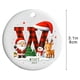 thumbnail image 3 of Adornos navideños con letras del alfabeto | 26 colgantes decorativos | Decoración navideña personalizada para hacer tú mismo, 3 of 6
