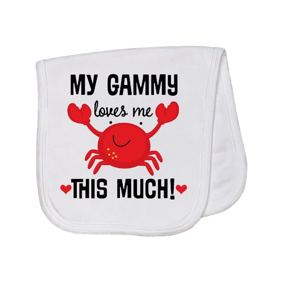 Inktastic Gammy Loves Me Grandchild Baby Burp Cloth