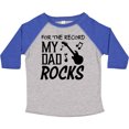 thumbnail image 3 of Inktastic For the Record, My Dad Rocks Boys or Girls Toddler T-Shirt, 3 of 5