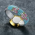 thumbnail image 5 of Avaner Women's Easy Reader Watch: Bohemian Printed Super Large Clear Number Stretch Wrist Watch Elastic Strap Watches for Women Ladies Wristwatch, 5 of 6