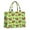Green Chicken Sunflower, variant on Large Capacity Tote Bag,Green Striped Chicken Pattern Handbag Fashion Luxury Tote Bag,15.7"x13"x 5.1" Inches,Laptop Compatible