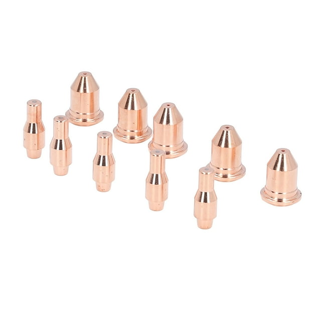 Plasma Cutting Torch Tip Electrode, Accurate Operation Plasma Cutting Torch Consumables Set for Industrial Use