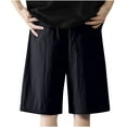 thumbnail image 3 of WREESH Men's Athletic Shorts Casual Solid Shorts Drawstring Waist Athletic Gym Shorts with Pocket Walking Shorts Navy, 3 of 5