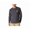 thumbnail image 2 of Carhartt K126HTG Men's Long-Sleeve Workwear Pocket T-Shirt, Carbon Heather, XL, 2 of 9