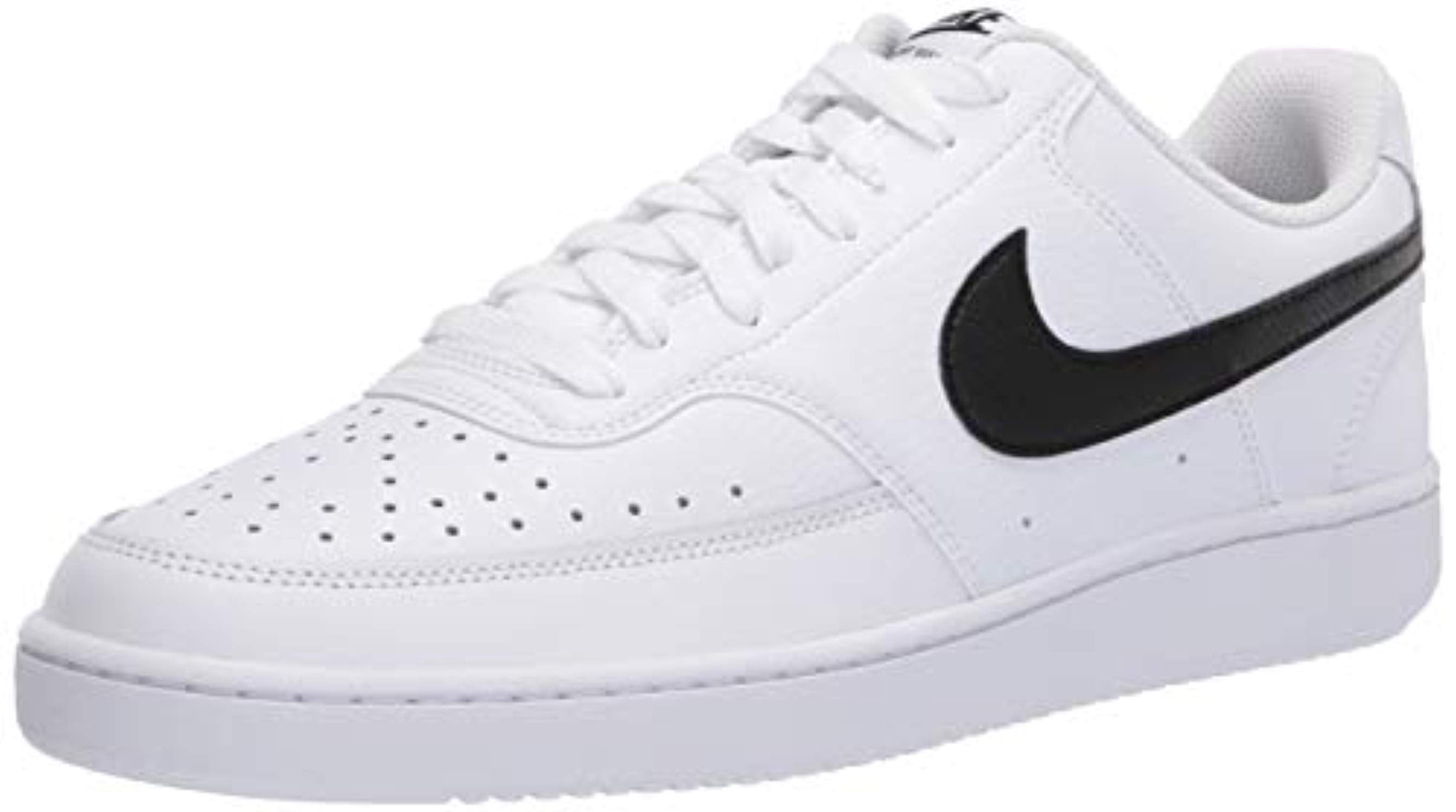 Contratado laberinto hombro Nike Men's Court Vision Low Sneaker, White/Blackwhite, 8 Regular US -  Walmart.com