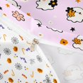 thumbnail image 4 of Homewish Girly Halloween Kawaii Ghost Twin Duvet Cover,Floral Bow Print Twin Bedding,Light Lavender White,Halloween Reversible,2pcs,1 Duvet Cover and 1 Pillowcase, 4 of 6