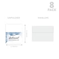 thumbnail image 5 of Koyal Wholesale Wedding Day Gift Cards Set with Envelopes Set of 8 Blue Watercolor To My Bridesmaid On My Wedding Day, 5 of 5