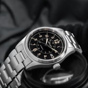 ADDIESDIVE Automatic Watches for Men, NH35 Movement, Sapphire Crystal, Diver 200M Water Resistant Stainless Steel Retro Analog Dress Watch Watch, Black Dial, AD2074