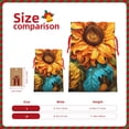 thumbnail image 3 of Fuzoiu Deep Yellow Colorful Sunflower Print Christmas Gift Bag,Burlap Gift Bag with Drawstring Closure & Hang Tag,Perfect for Holidays, Birthdays, and Special Occasions-Small, 3 of 7