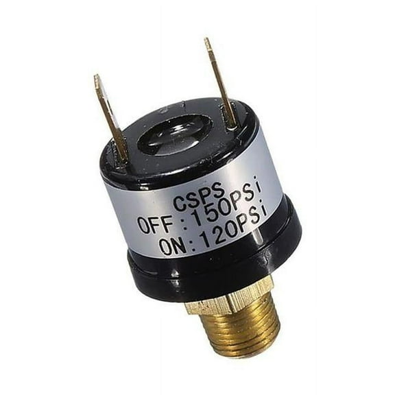 Viair 0.12 in. Male NPT Port, 0.25 in. Spade Connectors Pressure Switch