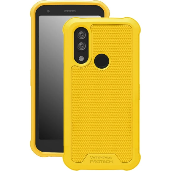 Wireless PROTECH Case Compatible with CAT S62 PRO and CAT S62. Slim Flexible Rugged Case with Drop Protection (Yellow)