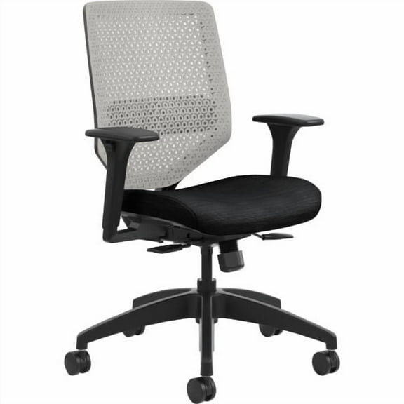 The Hon HONSVR1AILC10TK Solve Seating Titanium Mid-Back Task Chair, Black