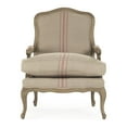 thumbnail image 2 of Zentique 38" Beige and Brown Stripe Bastille Contemporary Chair, 2 of 5
