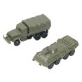 thumbnail image 4 of 2pcs 1/144 Modelo de vehículo BTR80 Modelo de vehículo blindado Rompecabezas de bricolaje Decoración del hogar 4D M35 Modelo de camiones Collectibles, 4 of 9