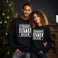 thumbnail image 2 of EcoLoom Straight Outta Beer Long Sleeve Unisex Midweight Crewneck Sweatshirt, 2 of 4