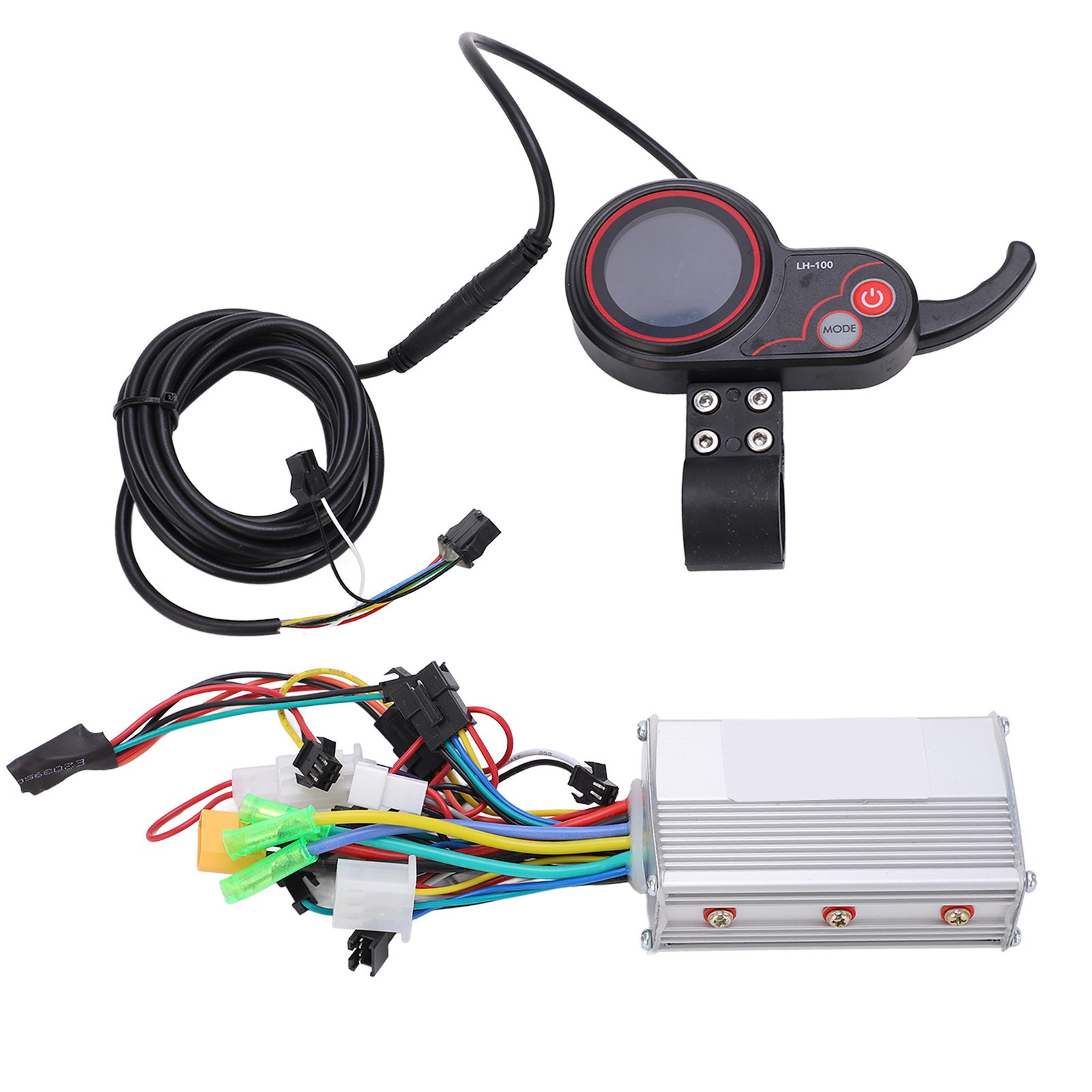 ZAWELIYO 36V/48V Electric Bike Controller Kit - Waterproof LCD Display, Easy Install For Scooters & E-Bikes