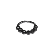 Karelia Creations Stretch Ring - Black Shungite, Fits Medium Fingers
