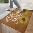 thumbnail image 3 of Text Sunflower Flowers (5) Door Mat Welcome Door Mat for Front Door, Home Entrance, Yard, Floor, Patio, Non Slip Spring Summer Welcome Mat Indoor Outdoor Doormat 30"*17", 3 of 6