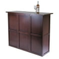 thumbnail image 6 of Winsome Wood Newport Expandable Entertainment Wine Bar, Walnut, 6 of 6