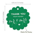thumbnail image 6 of Inkdotpot Pack Of 100 Thank You From The New Wedding Favor Paper Tags Craft Real Silver Foil Hang Tags, 6 of 6