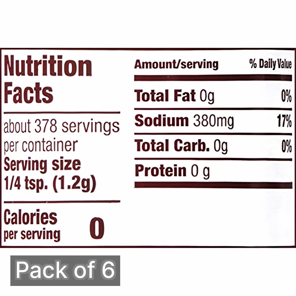 Lawry's Seasoned Salt 16 oz Bottle (Pack of 6)