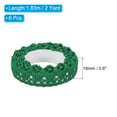 thumbnail image 2 of Uxcell 0.6" Wide 2 Yards Self-Adhesive Lace Tape Ribbon Stickers Masking Cotton Decorative for Craft, Dark Green 6 Pack, 2 of 6