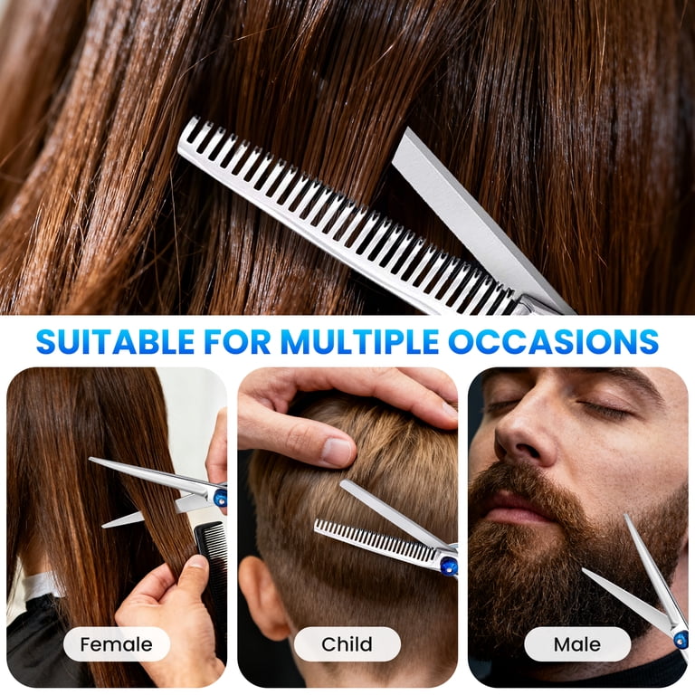 MTUYELI Professional Hair Cutting Scissors Set, 11 Pieces photo 6