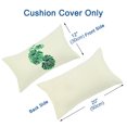 thumbnail image 4 of Unique Bargains Leaves Decorative Throw Pillow Cover #6 12" x 20" 2 Pack, 4 of 7