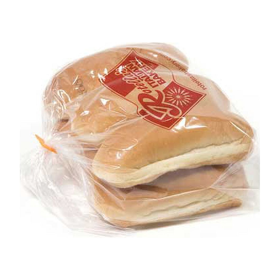 Rotellas Italian Bakery 5 inch Sliced Hot Dog Bun - 6 per pack -- 9 bags per case.
