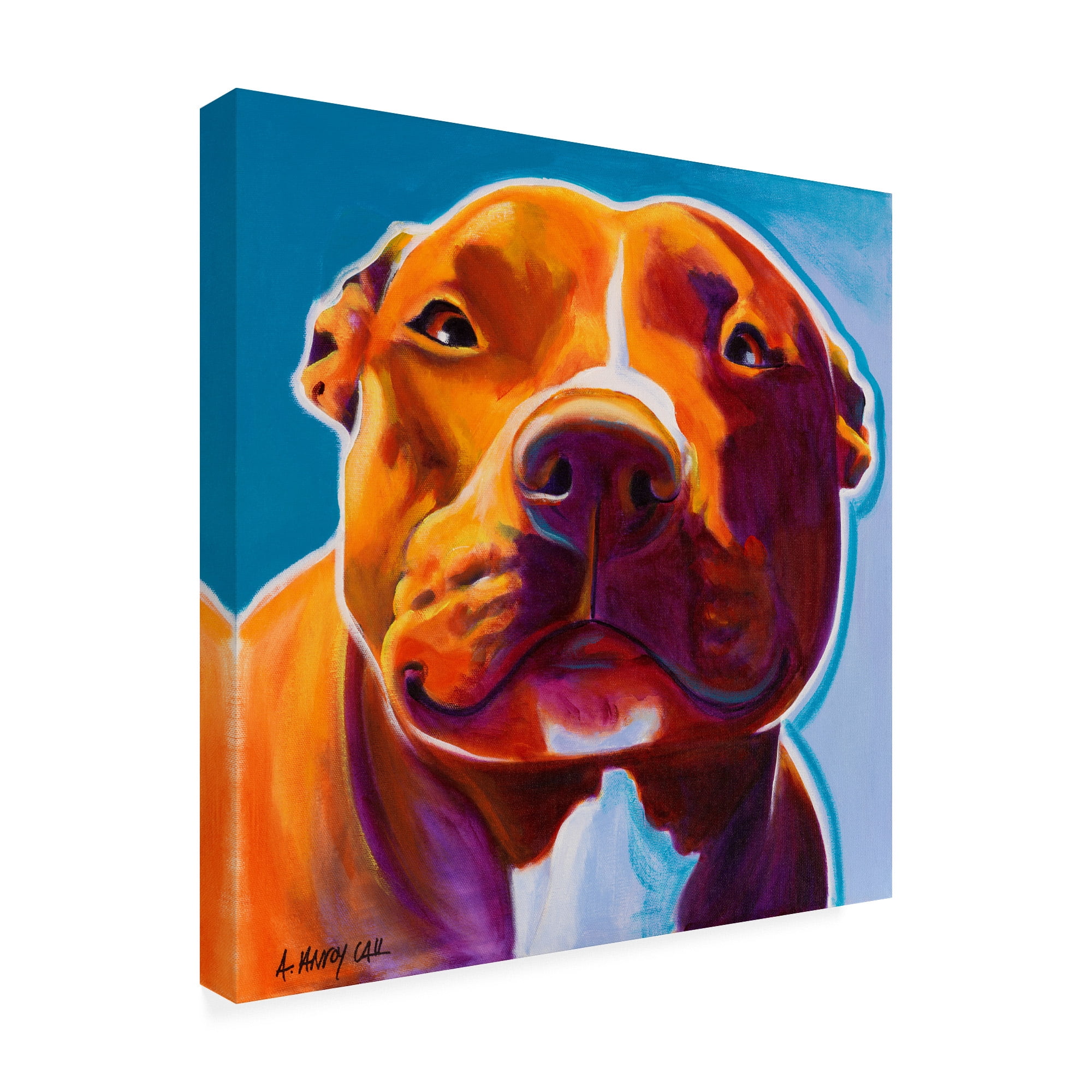 Trademark Fine Art 'Scarlett Pet Dog' Canvas Art by DawgArt