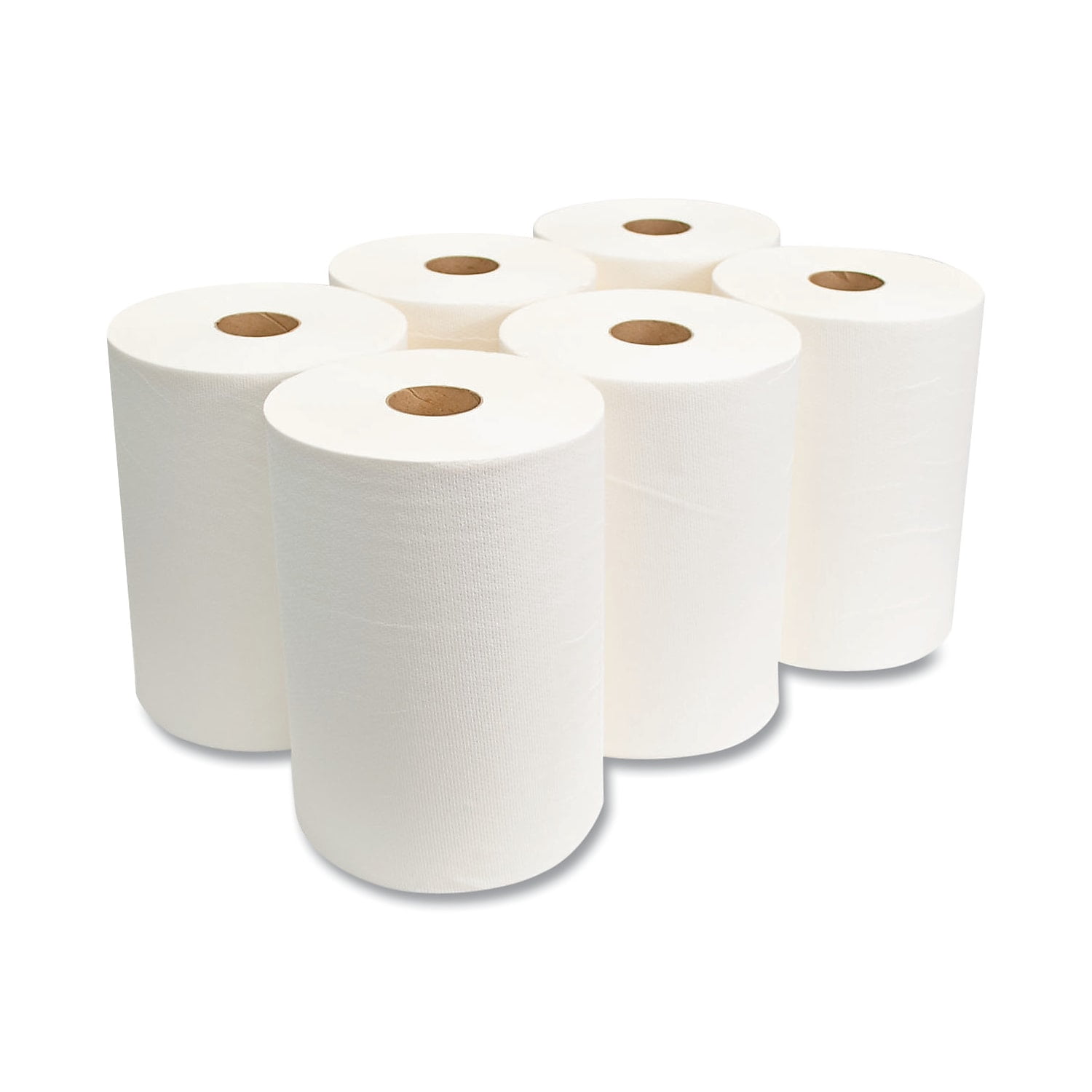 Morcon Paper M610 10 in. x 500 ft. 1-Ply TAD Roll Towels - White (6 Rolls/Carton)