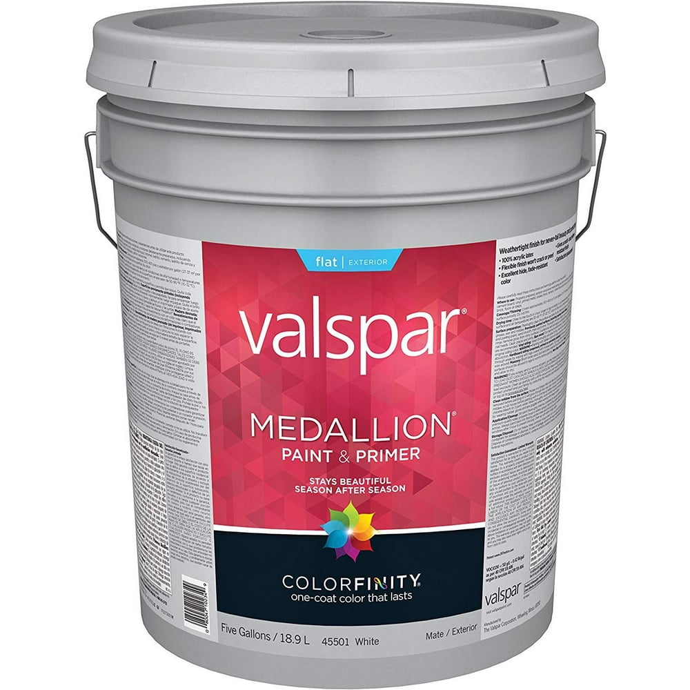 Valspar 027.0045501.008 Medallion 100 Acrylic Exterior
