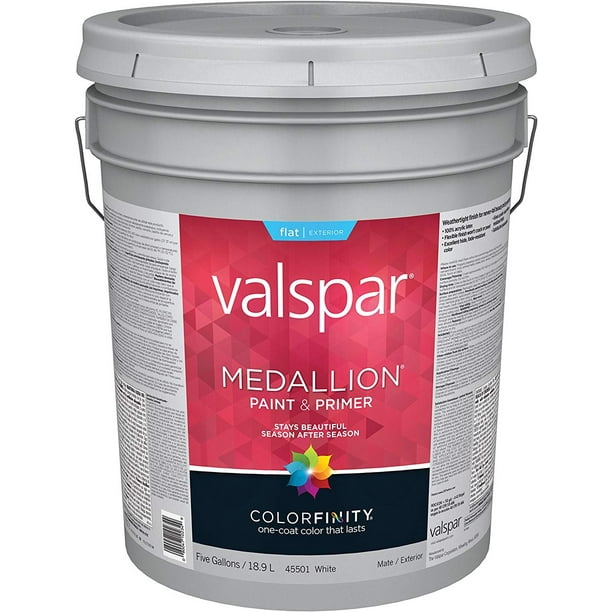 Valspar 027.0045501.008 Medallion 100 Acrylic Exterior