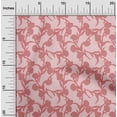 thumbnail image 2 of oneOone Velvet Medium Pink Fabric Floral Botanical Craft Projects Decor Fabric Printed By The Yard 58 Inch Wide, 2 of 4