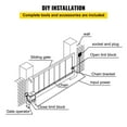 thumbnail image 6 of Motor Powered Automatic Sliding Gate Opener + Remote Controllers, 6 of 9