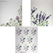 Swedish Dishcloths Mixed Wildflowers Set of 3 (one of each design) Eco Friendly Reusable European Dishcloth