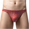thumbnail image 2 of Odeerbi Mens Pouch Underwear Jockstrap Underwear Valentine's Day 2025 Casual Fashion Solid Sexy Underwear Low Waist Breathable Briefs Red, 2 of 4