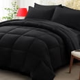 thumbnail image 1 of Juego de cama Zzlpp Full/Queen, 7 unidades, edredón negro, 1 of 7
