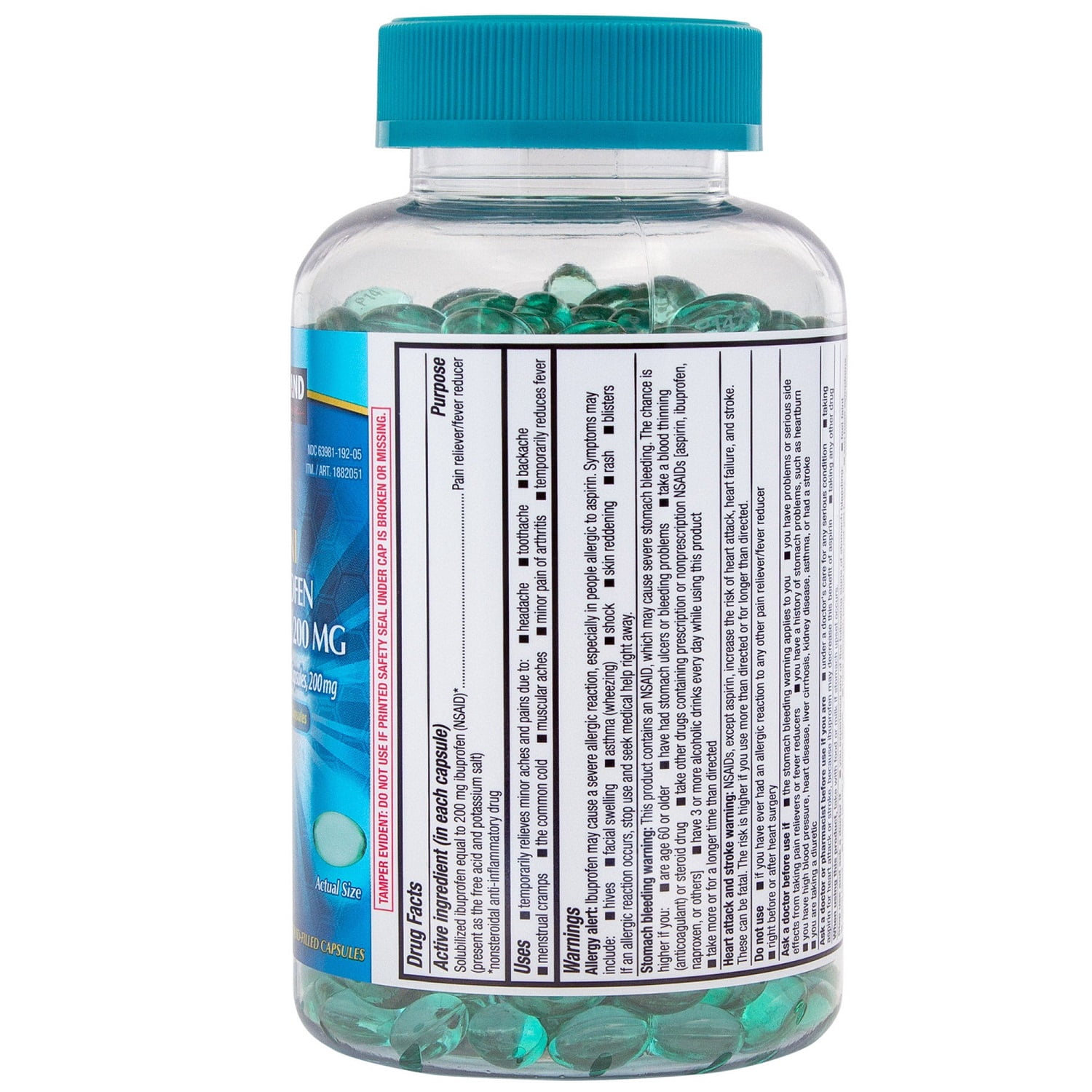 Kirkland Signature Ibuprofen Softgel, 200 mg. (500 Count)