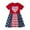 Red, variant on Ahuyic Little Girl Dresses,Summer Casual Dresses for Kids,Fashionable Girls' Summer Round Neck Dress Casual And Comfortable Short Sleeved Dress