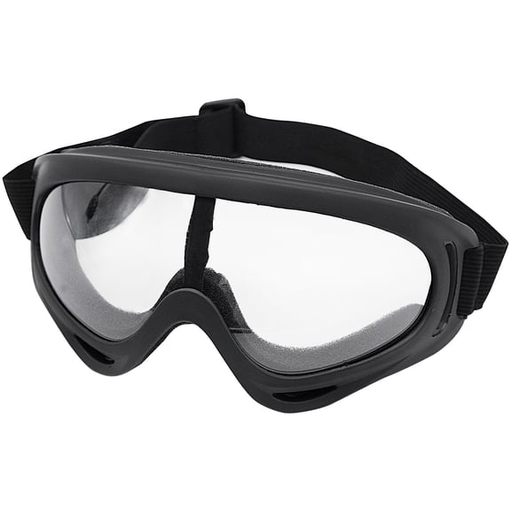 Protective Anti-Fog Safety Goggles Black Adjustable, ANSI Z87.1 Rating and UV Protection