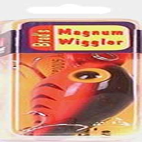 Brad's Mag Wigglers Crank Bait, UV Fluorescent Red/Black Herringbone