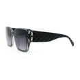 thumbnail image 3 of Womens Classy Designer Style Squared Subtle Cat Eye Plastic Sunglasses Slate - Smoke, 3 of 4