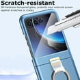 thumbnail image 5 of for Motorola Razr+ 2023 Case with Ring, [Integrated Screen Protector] Slim Hard PC Motorola Rarz Plus Back Cover Full Coverage Phone Case with Ring for Motorola Razr Plus 2023 Silver, 5 of 8