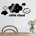 thumbnail image 3 of Gwong Decoración hogareña Etiqueta engomada de la pared de la nube sonriente 3D Etiqueta engomada autogestionada de la decoración del hogar extraíble Gwong 21031794, 3 of 7